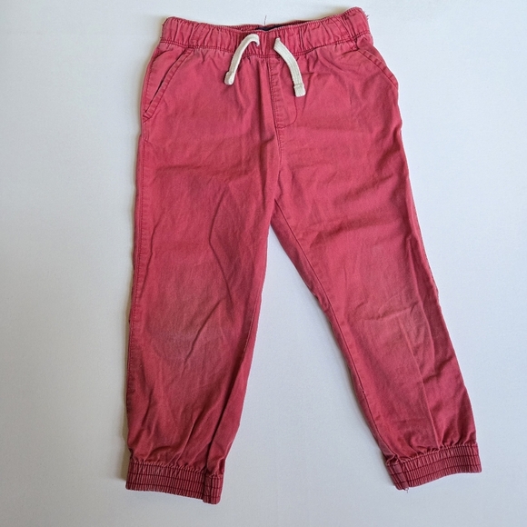 CHILDREN'S PLACE Boys Red wash Joggers Size 4T - Picture 1 of 8